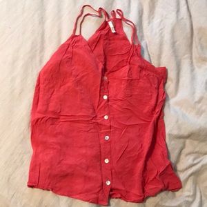 Urban outfitters button front tank